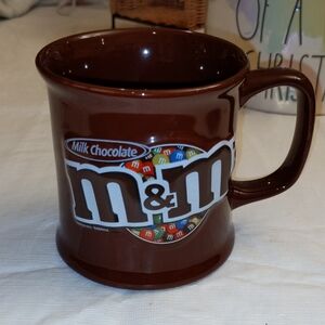 M&M's Mug Handled 3D Surface Design Cup Ceramic Milk Chocolate Plain Candies